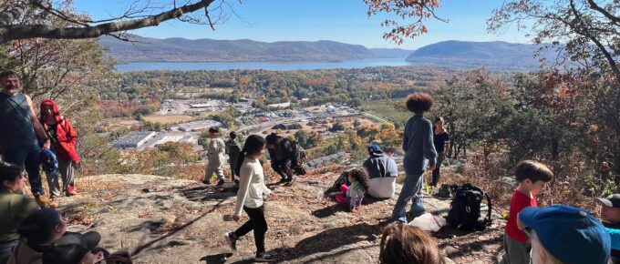 Newburgh, NY - View from the top of Snake Hill overlooking the Hudson River