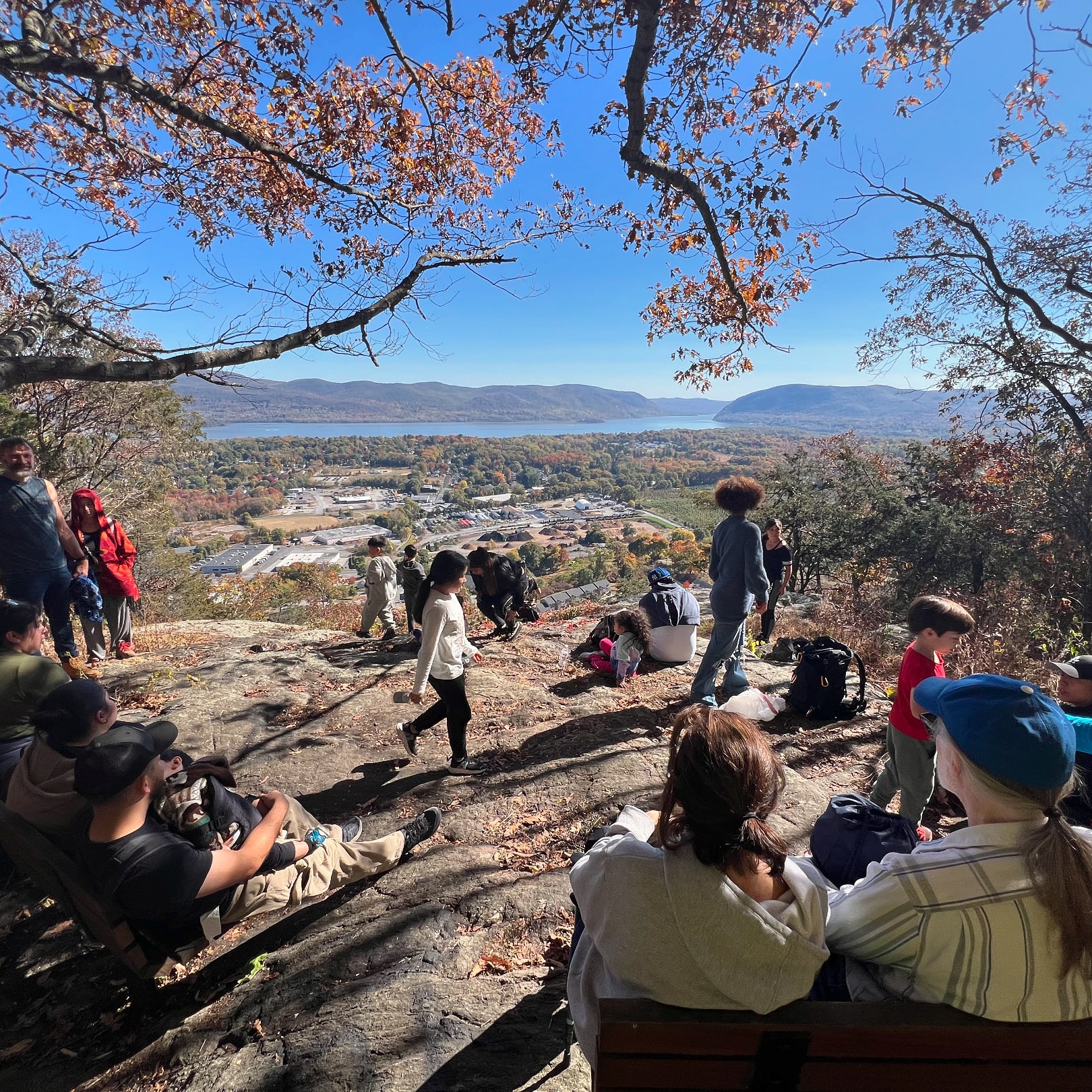 Newburgh, NY - View from the top of Snake Hill overlooking the Hudson River